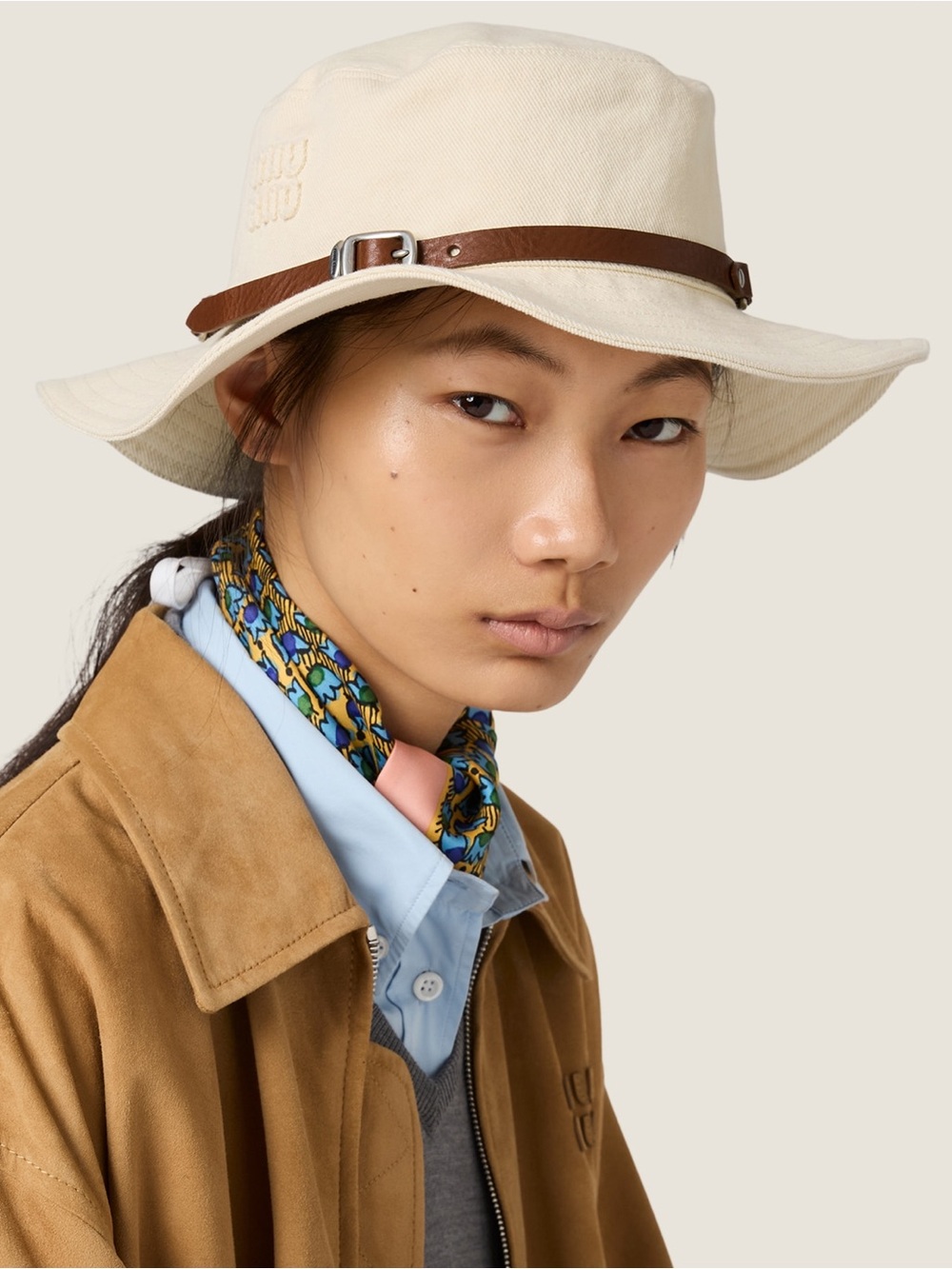 Miu Miu Drill Hat Authentic